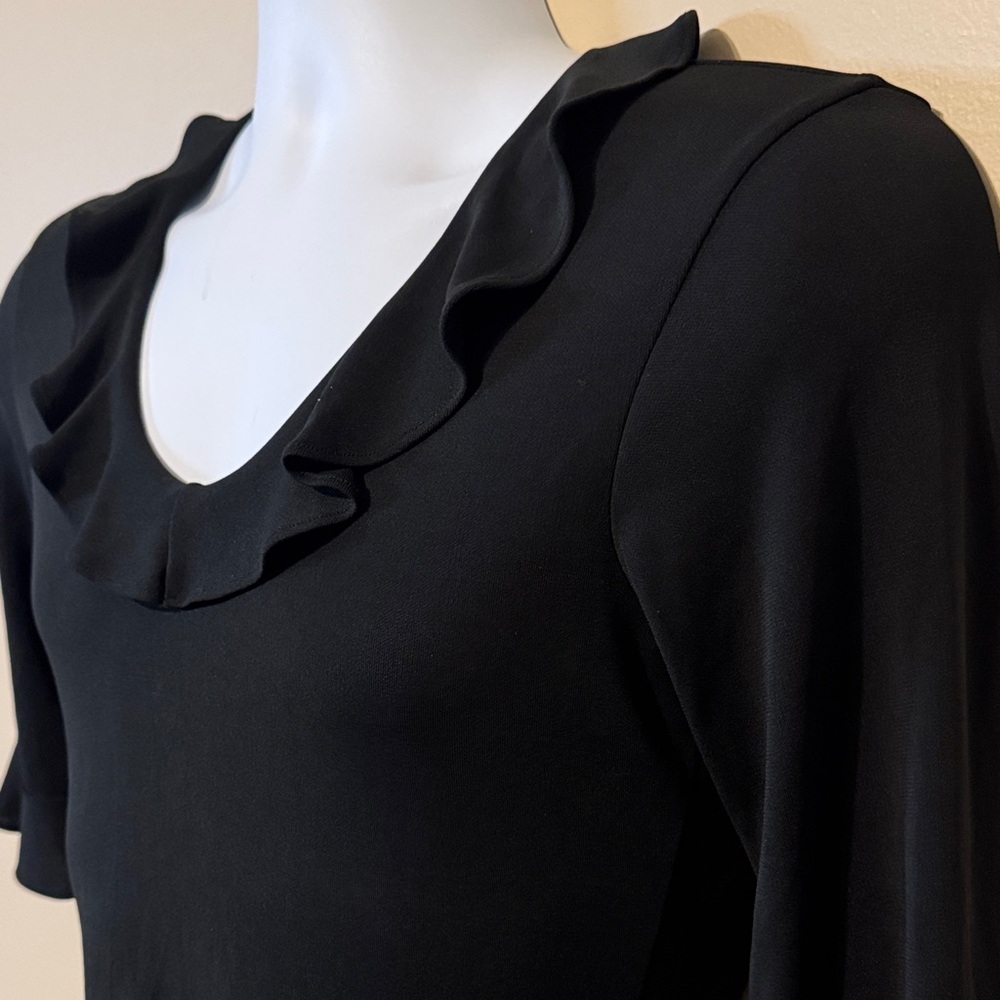 Banana Republic Black Ruffle Sleeve Blouse - Picture 3 of 10